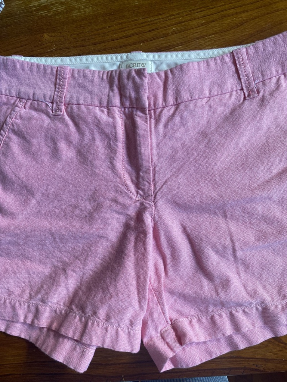 J. Crew Women's Light Pink Linen-Blend Shorts